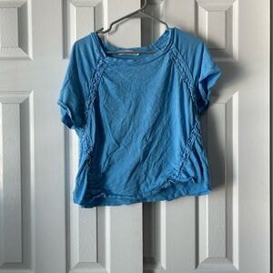 Altar'd State Blue Short Sleeve Top